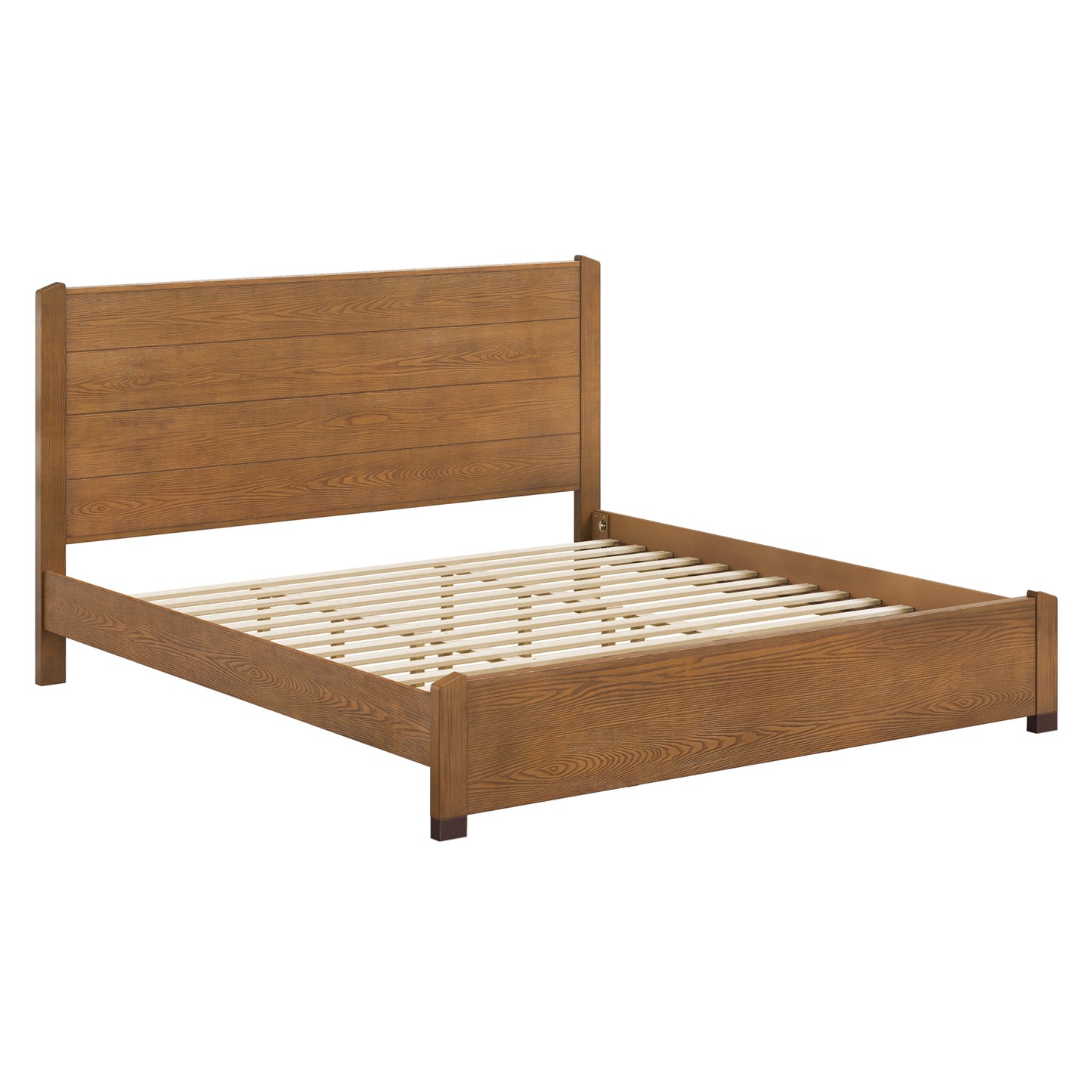 VELOS SERIES  SOLID WOOD BED-QUEEN & KING