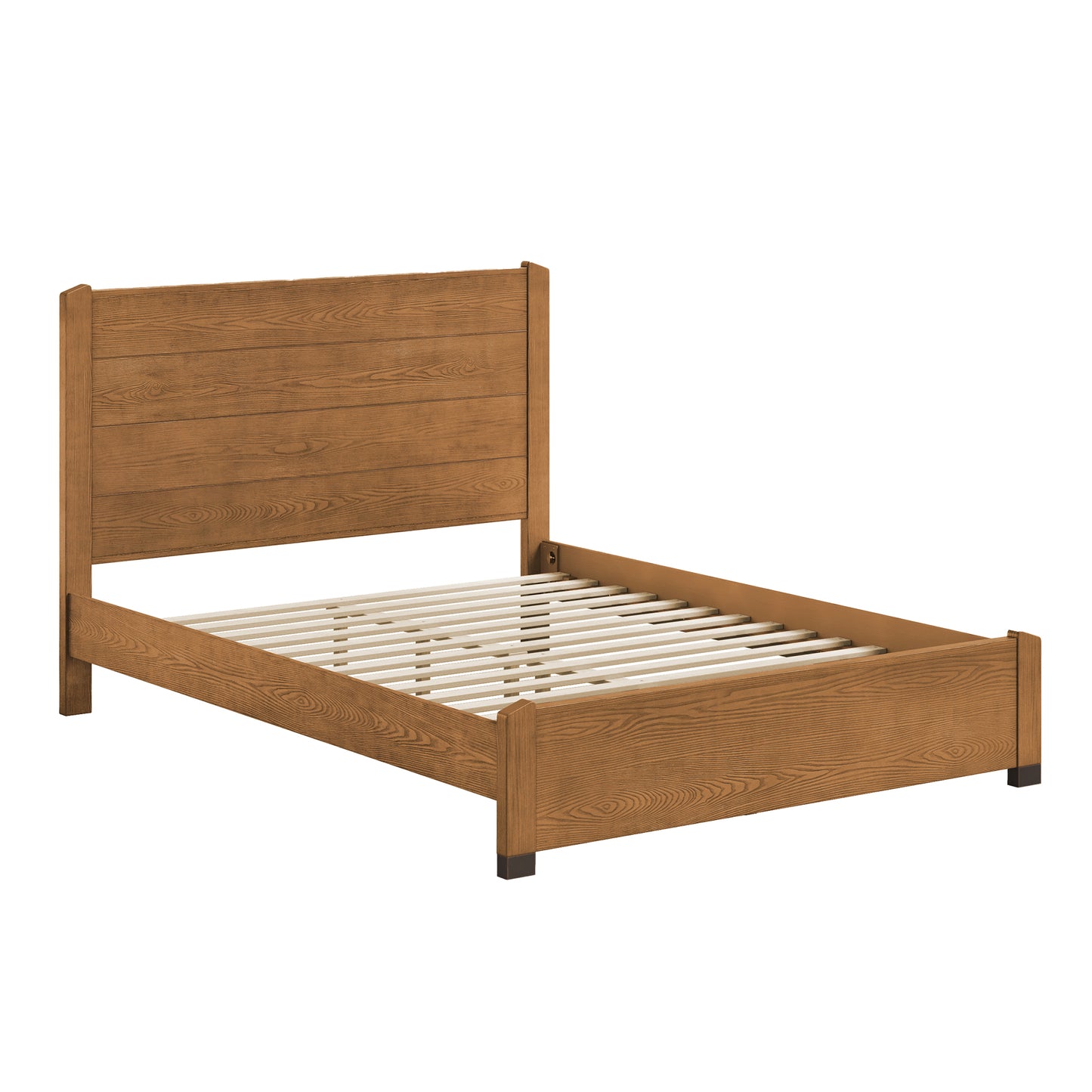 VELOS SERIES  SOLID WOOD BED-QUEEN & KING