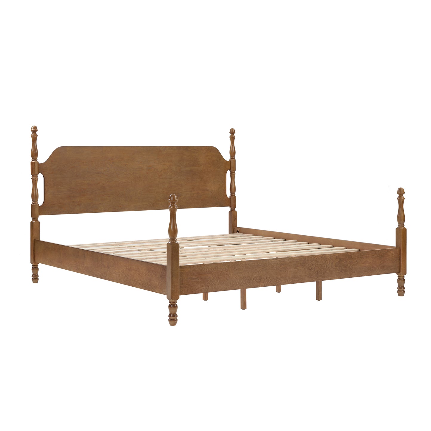 THEODORE SERIES SOLID WOOD BED-QUEEN & KING