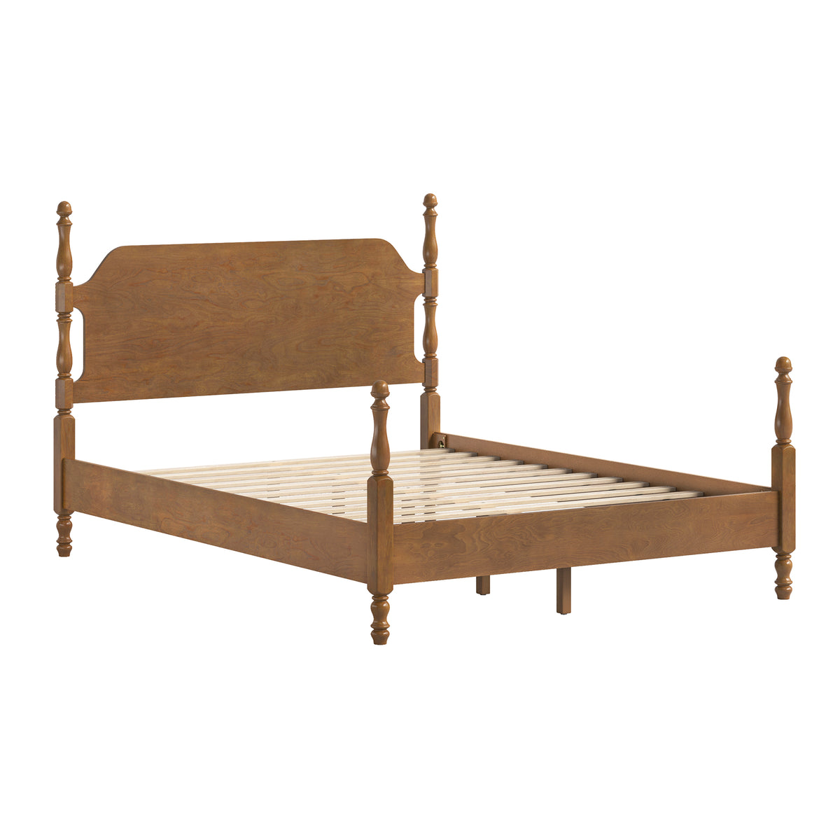 THEODORE SERIES SOLID WOOD BED-QUEEN & KING