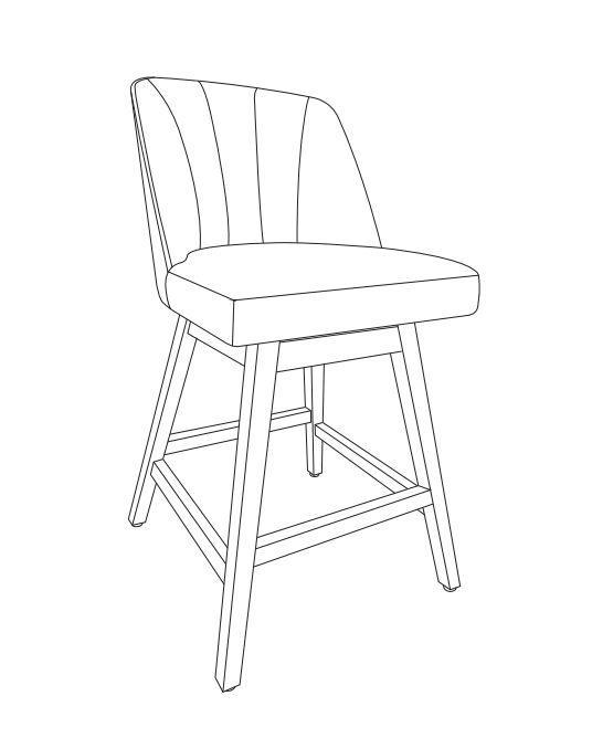 MILOTIC SERIES SWIVEL BAR STOOLS