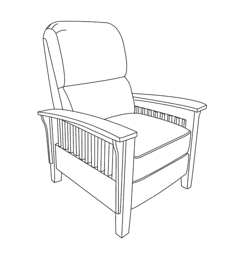 HARBER SERIES GENUINE LEATHER RECLINER