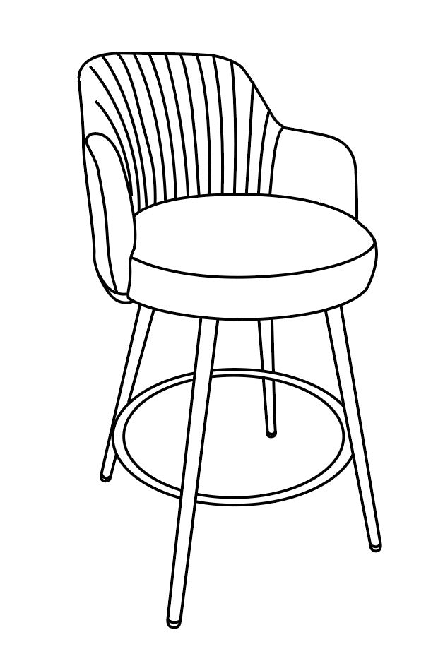 KEPLER SERIES SWIVEL BAR STOOLS