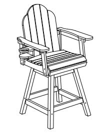 RIDA SERIES OUTDOOR BARSTOOL