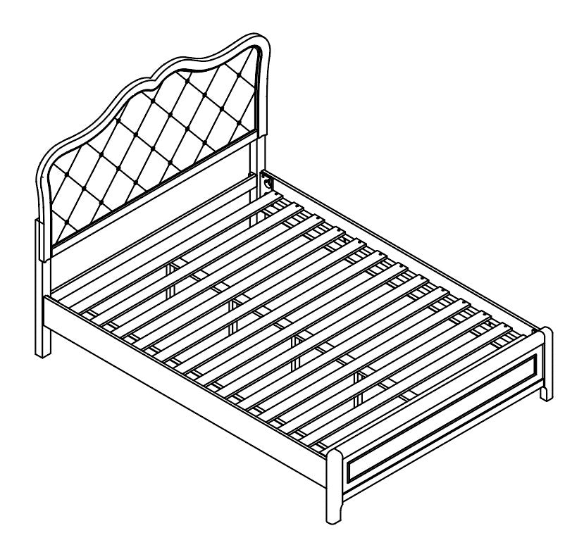 ANNALISE SERIES UPHOLSTERED BED QUEEN & KING