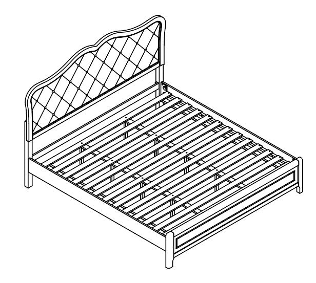 ANNALISE SERIES UPHOLSTERED BED QUEEN & KING