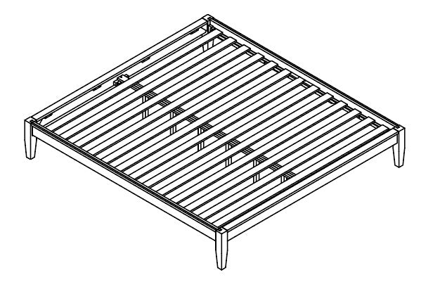NAMI SERIES	SOLID WOOD BED-QUEEN & KING