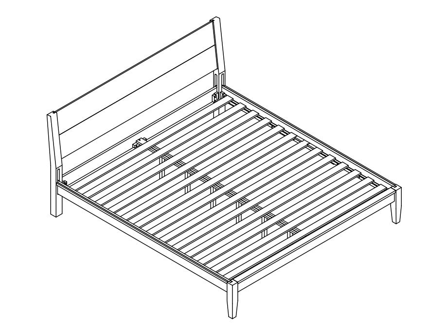 NAMI SERIES	SOLID WOOD BED-QUEEN & KING