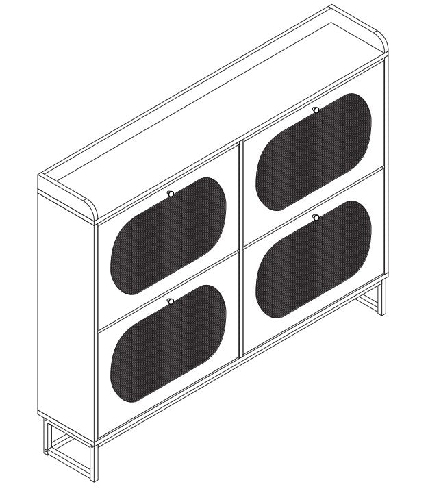 ROWAN SERIES SHOE CABINETS
