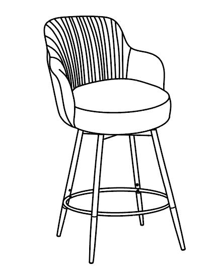 EEVEE SERIES SWIVEL BAR STOOLS