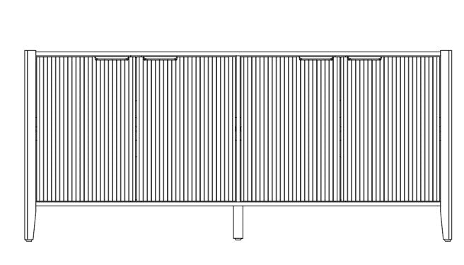ICA SERIES 4-DOOR SIDEBOARD