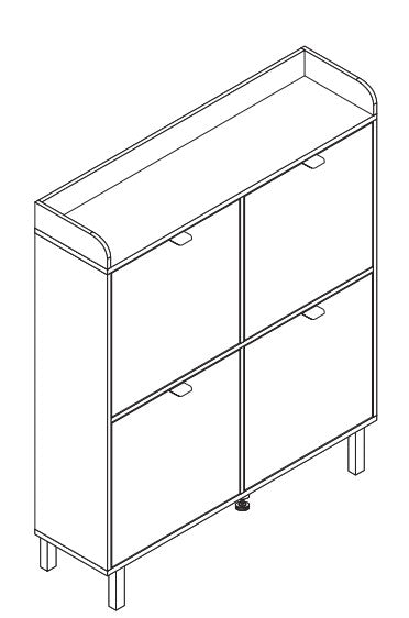 GELATONI SERIES SHOE CABINET